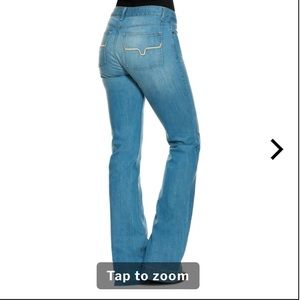 Kimes Ranch Women's Lola Soho Medium Wash Trouser Cut Flare Jeans